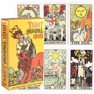 Tarot Original 1909 Deck Tarô Da Versão De 1909 De Rider Waite Baralho de Cartas de Oráculo em Oferta na Shopee