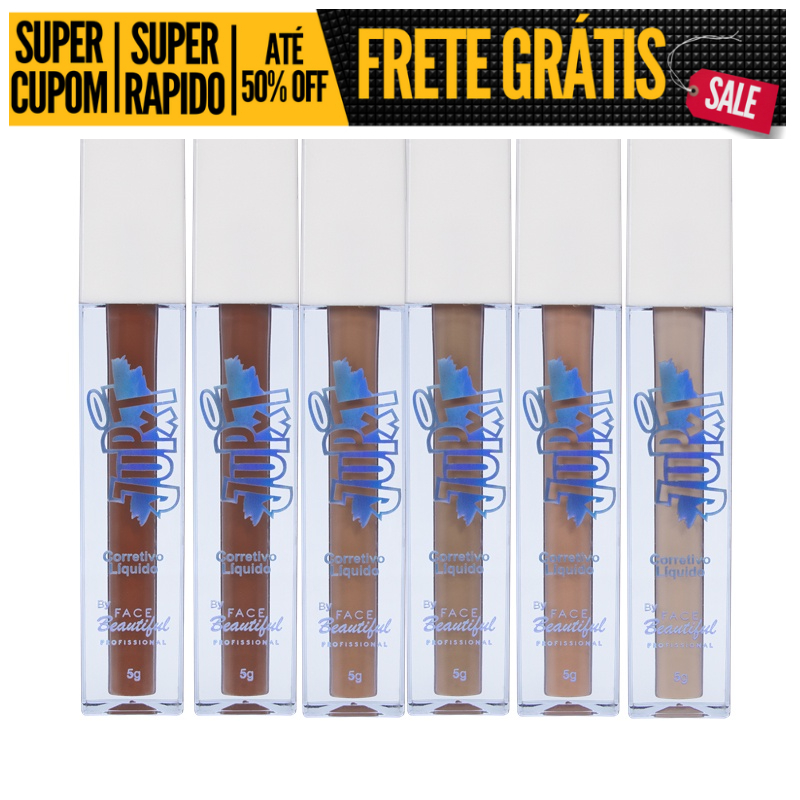Corretivo Líquido JUPXT Face Beautiful Alta Cobertura