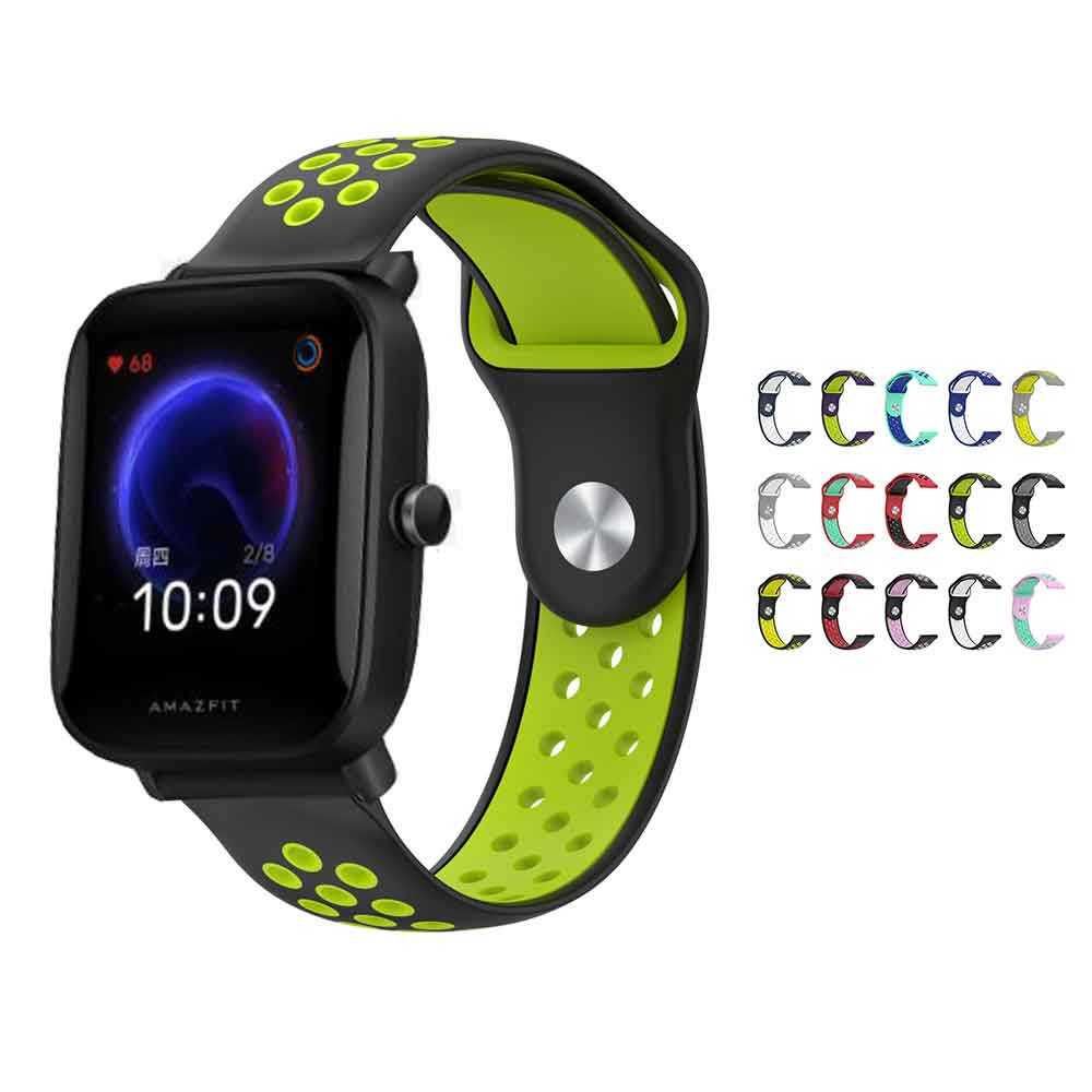 Pulseira De Silicone 20mm Para Huami Amazfit Bip POP/Pro/S/U/Haylou LS02 Smart Watch Bracelet GTS 2 2e 2 Mini GTR 42mm Banda