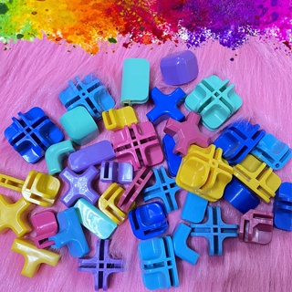 Conector Colorido ,  Conectivo de tela aramada, Conectivo de vidro, para 4mm, Vários modelos de conectivos em Oferta na Shopee