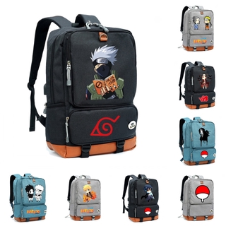 Nylon Hokage Uzumaki Naruto Cosplay Anime Cartoon Naruto Schoolbag Satchel Zipper Backpack Shoulder Travel Bag