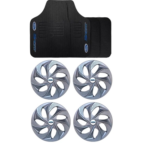Jogo de Calotas Evolution Aro 14  Ford + Tapete Fiesta 1995 a 2019