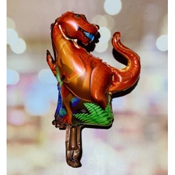 Balão festa dinossauro 30 cm decoração dinossauros red dinossauro cod 05 (CHOCO)