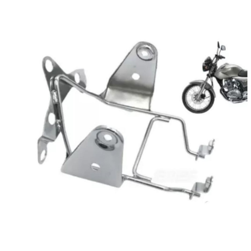 Aranha do farol da titan 150-fan 150 2009-2013-Suporte do Farol-CROMADO-PRETO