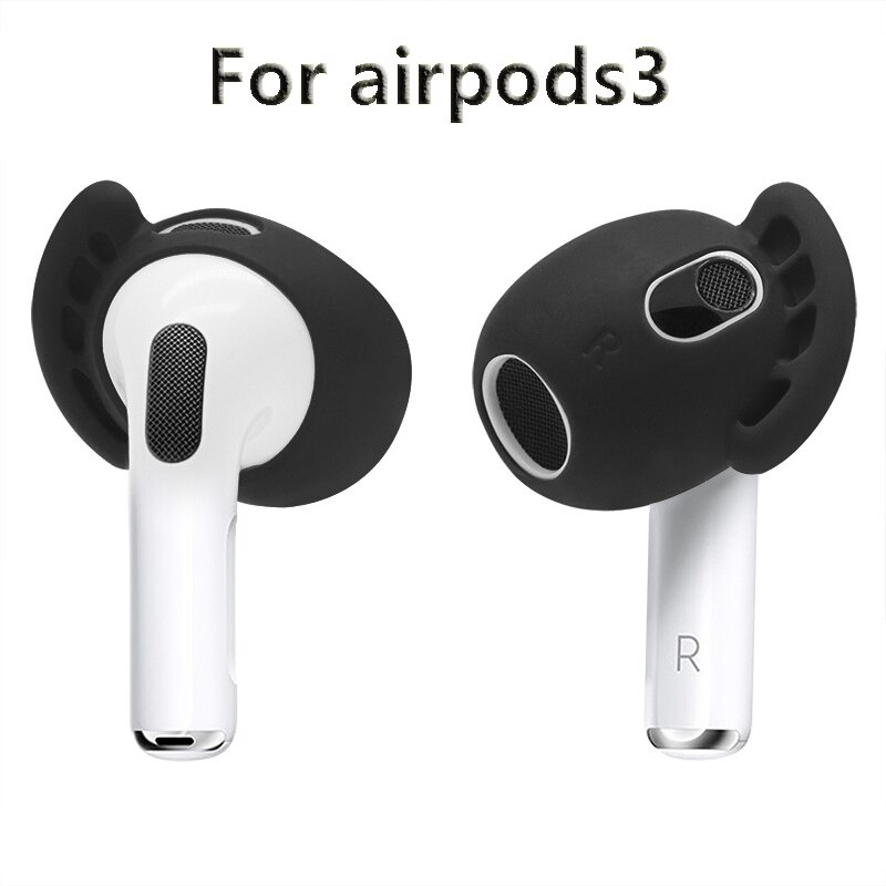 Borrachinhas Borracha Pads Silicone Auricular para Apple AirPods 3 Ear Hook 2 Pares Tamanho Único em Oferta na Shopee