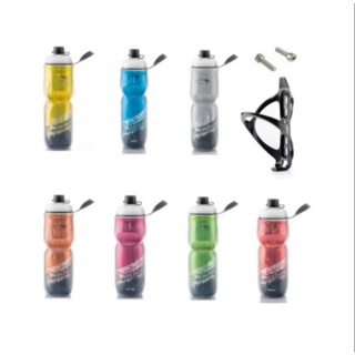 Garrafa Térmica Caramanhola PTK 600ml C/ Suporte Para Bicicleta Varias Cores Ciclismo em Oferta na Shopee