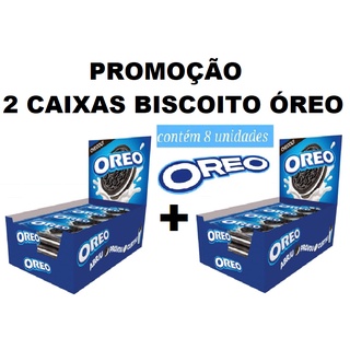 2 Caixas Biscoito Óreo Baunilha - Cada Caixa com 16 pacotes de 18g - Total de 64 biscoitos.