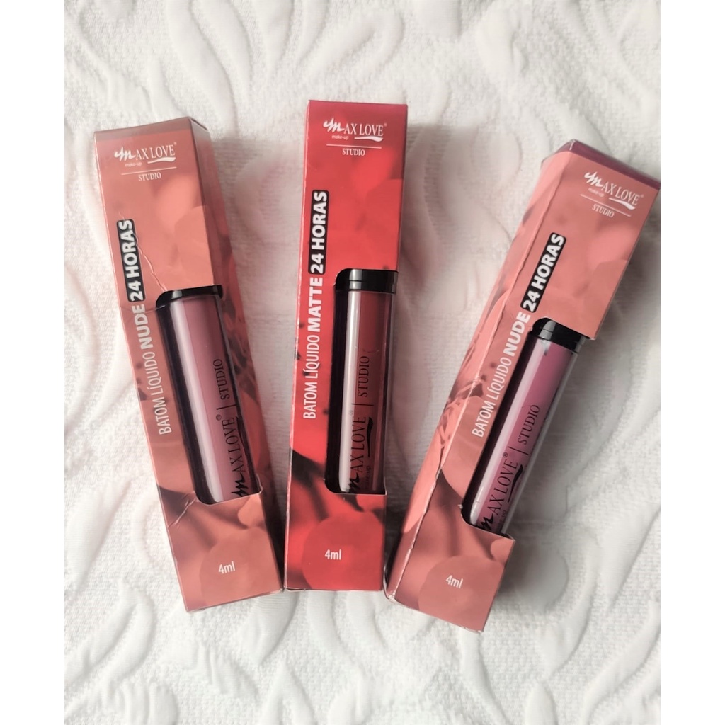 Batom MAX LOVE Horas ml Efeito Matte Nude Batom Líquido Shopee Brasil