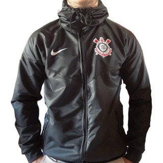 Jaqueta do Corinthians Paulista Casaco Corta Vento Unissex PT