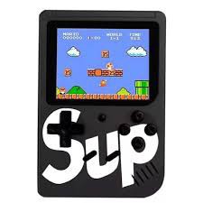 Mini game portátil 400 in 1 jogos-sup game box cor preto