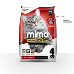 Areia Sanitária Mimo Cat Tradicional para Gato 4kg