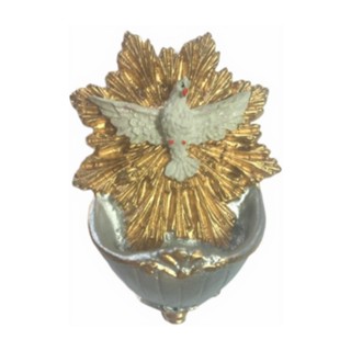 Divino Espírito Santo Pia Água Benta 13,5x9cm- Ref: D0001 em Oferta na Shopee