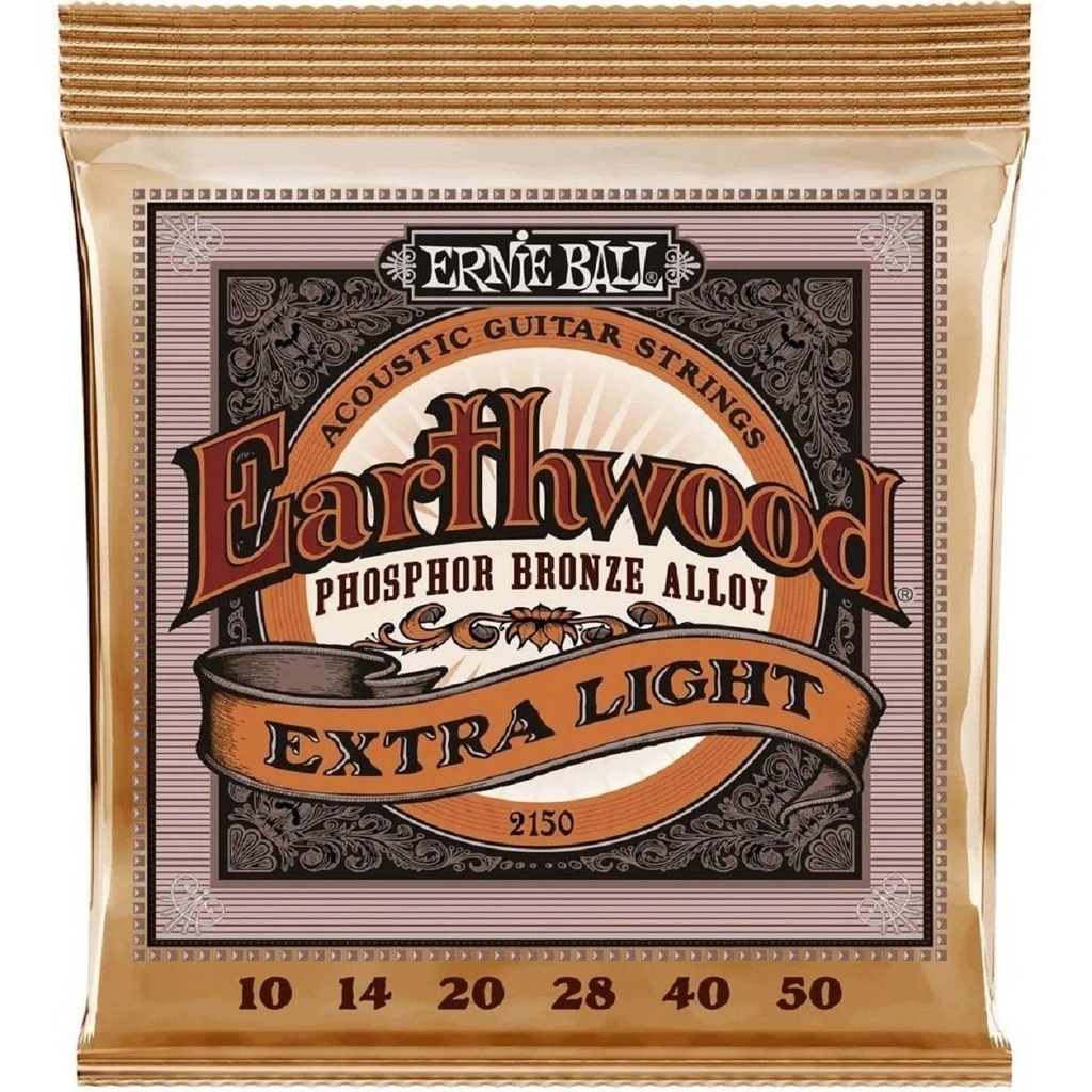 Encord. Ernie Ball Violao Aco 010 Earthwood Phophor  Bronze 2150.