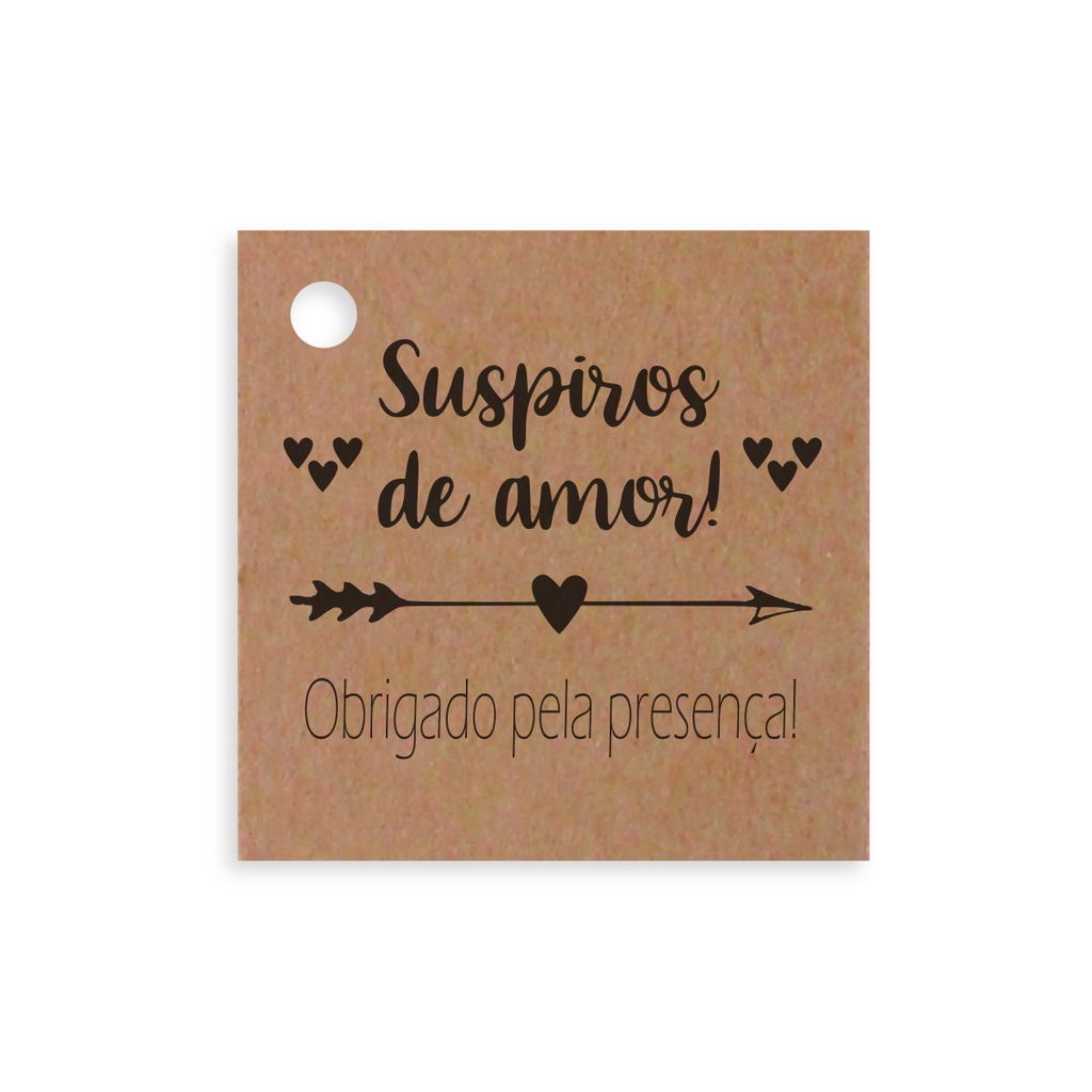 100 Tags Kraft Casamento Lembrancinha - Suspiros De Amor Agradecimento Nome  TSCA40 | Shopee Brasil