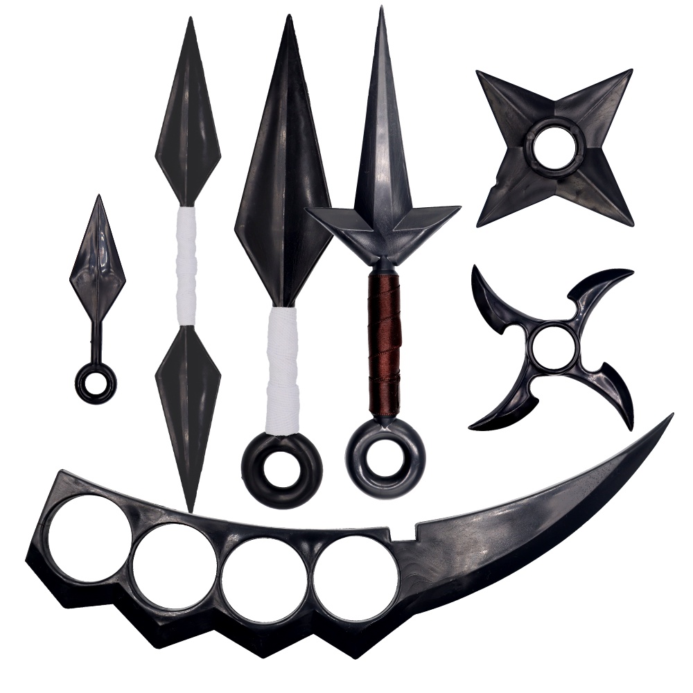 Kit Kunai Naruto C/ Kunai Ninja + Shuriken Cosplay Geek Shopee Brasil