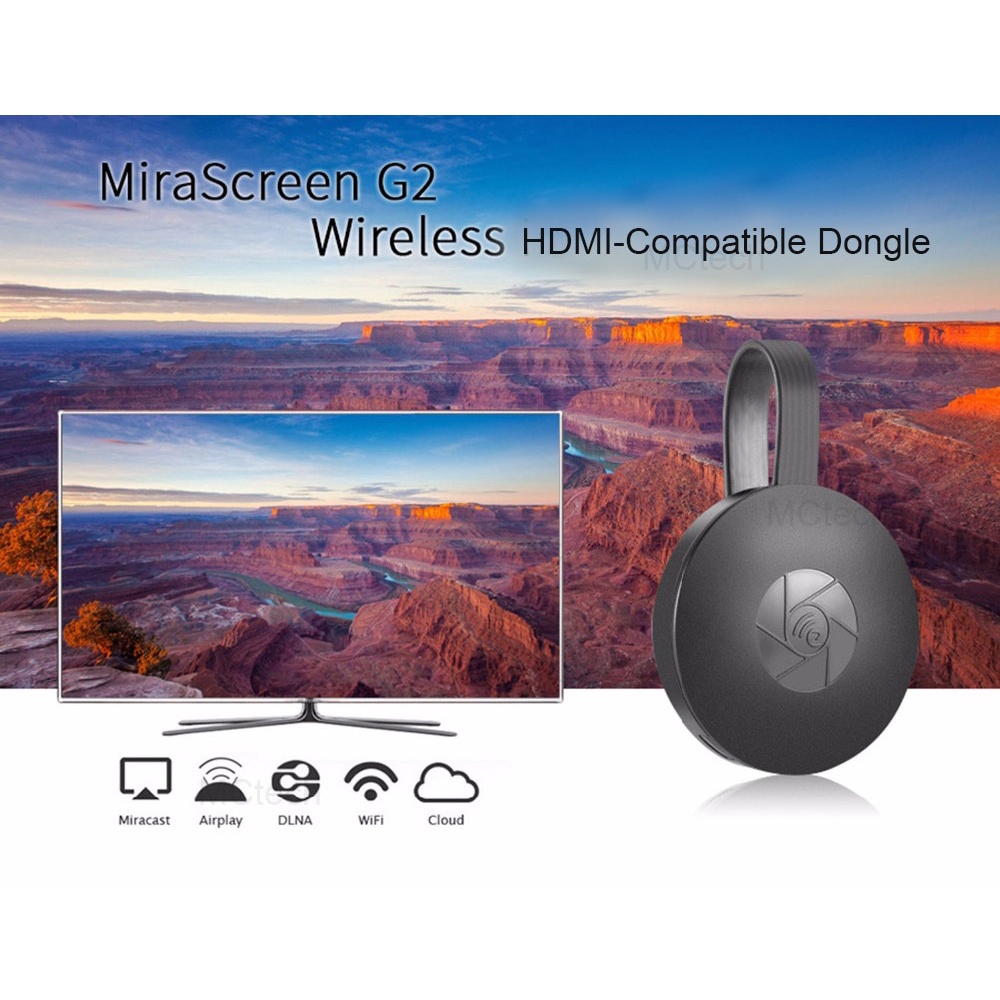 YH Vara De TV 2.4G 1080P MiraScreen Chromecast G2 HDMI-Compatible Miracast Wifi Dongle Tela Espelhada Anycast Para Android IOS