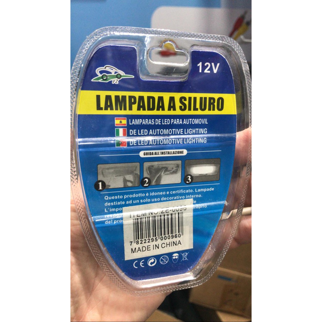 SUPER LIGHT LONG TERM  12V-14.5V 10MM X 39MM LED = LAMPADA TORPEDO VEICULAR