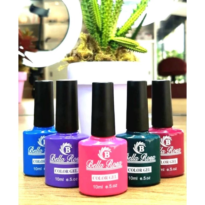Esmalte em Gel Bella Rosa de 10ml Led Uv Cores: branco, preto, Vermelho, Azul,Rosa. bela rosa 10ml