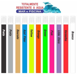 100 Pulseiras De Identificação Lisa para Festas e Eventos Baladas em Oferta na Shopee
