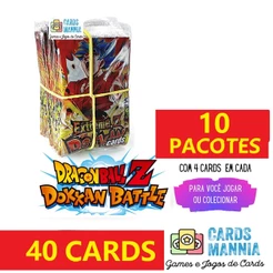 Kit 40 Cards Dragon Ball 10 Pacotes Game Goku Jogo Coleção