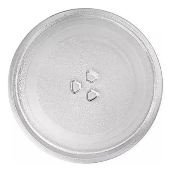 Prato p Microondas Encaixe Central Trevo 27cm  para as marcas  Brastemp, Consul, Panasonic,LG