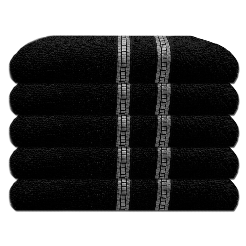 Toalha de Banho preta algodão linha sofisticata para salão de beleza petshop academia em Oferta na Shopee