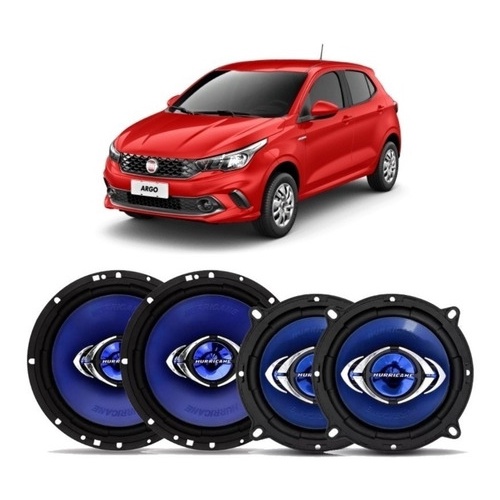 Kit Falante Hurricane Para Portas 6 + 5 Polegadas Fiat Argo em Oferta na Shopee