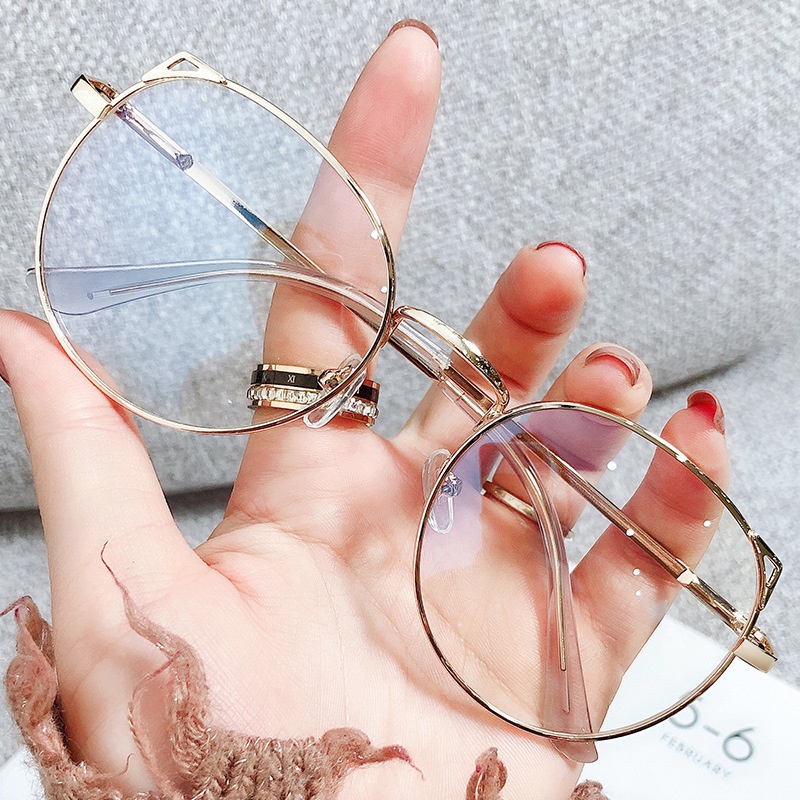 Cat Eye Trends Women Office Anti Blue Light Oversized Computer Glasses Female Blue Blocking Big Size Eyeglasses em Oferta na Shopee