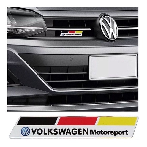 Adesivo Grade Resinado Bandeira Alemanha Vw Motorsport Golf