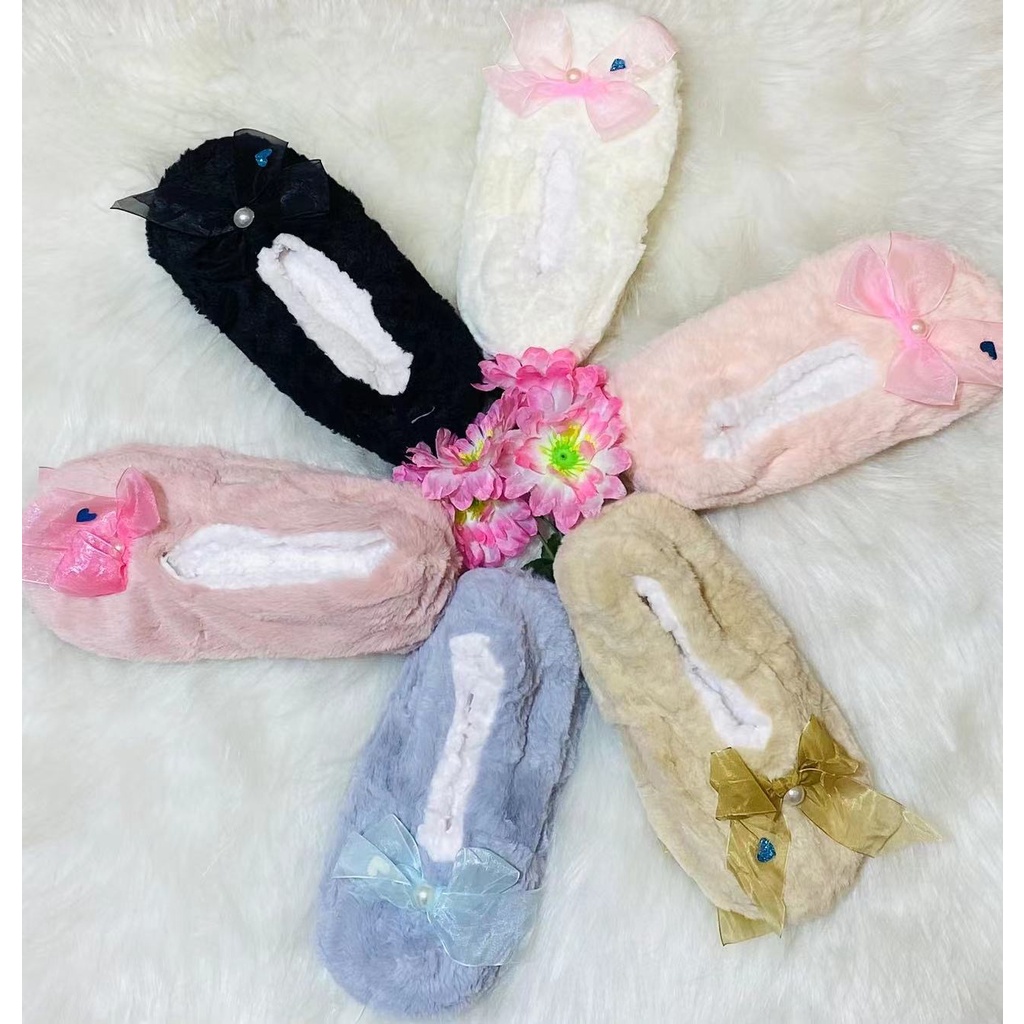 Sapatilha Pantufa Feminina Peluciada Forrada Por Dentro Antiderrapante Com Pelinho Pelúcia Inventufa