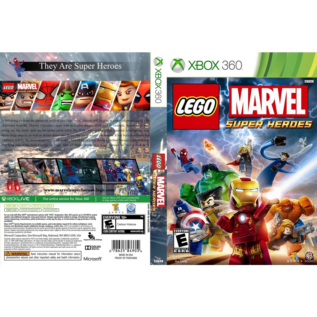Lego Marvel Super Heroes Xbox 360 Lt 3.0