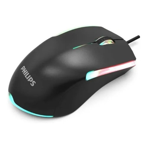 Mouse Gamer LED 1200 Dpi Optico Momentum USB Philips 3botoes