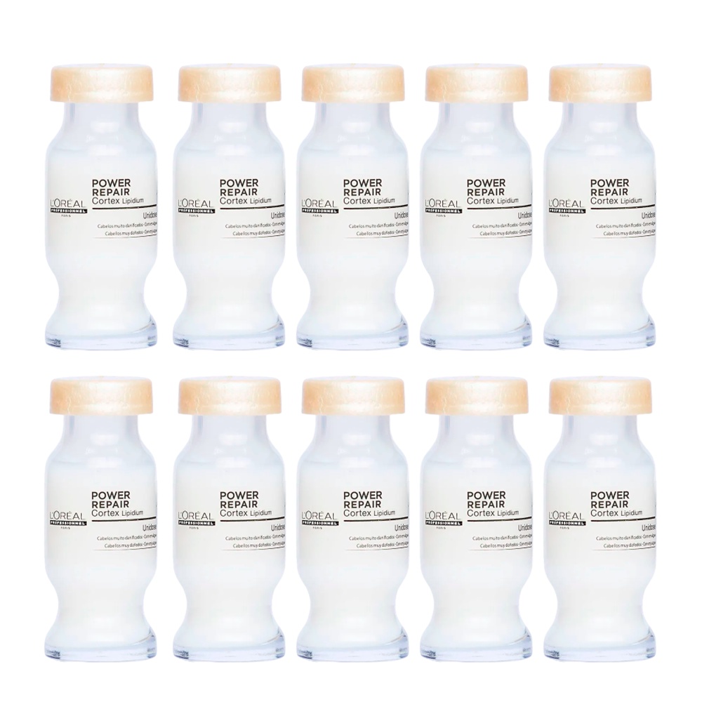 Kit 10 Ampolas Absolut Repair Cortex Lipidium Power 10ml - L'Oréal em Oferta na Shopee