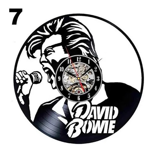 David Bowie 07 - Relógio Disco De Vinil Decoração