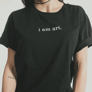 Camiseta/Babylook i am art / Minimalista / 100% algodão