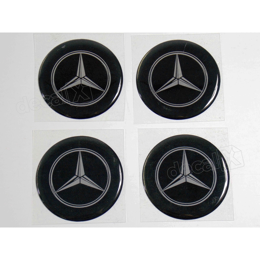 Adesivos Centro De Roda Mercedes 51mm Resinado R502