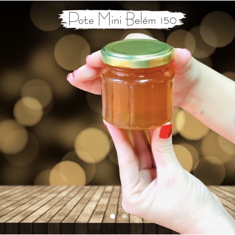 10 POTE DE VIDRO 150ML MINI BELÉM + TAMPA ( CHOCOBRAZ ) em Oferta na Shopee