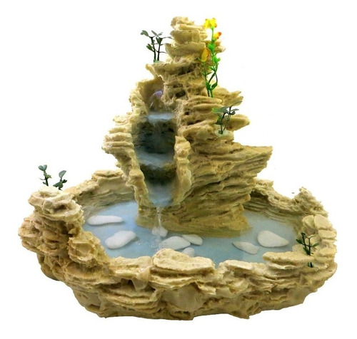 Fonte De Água Pedra Artificial Cascata Siena - Resina em Oferta na Shopee