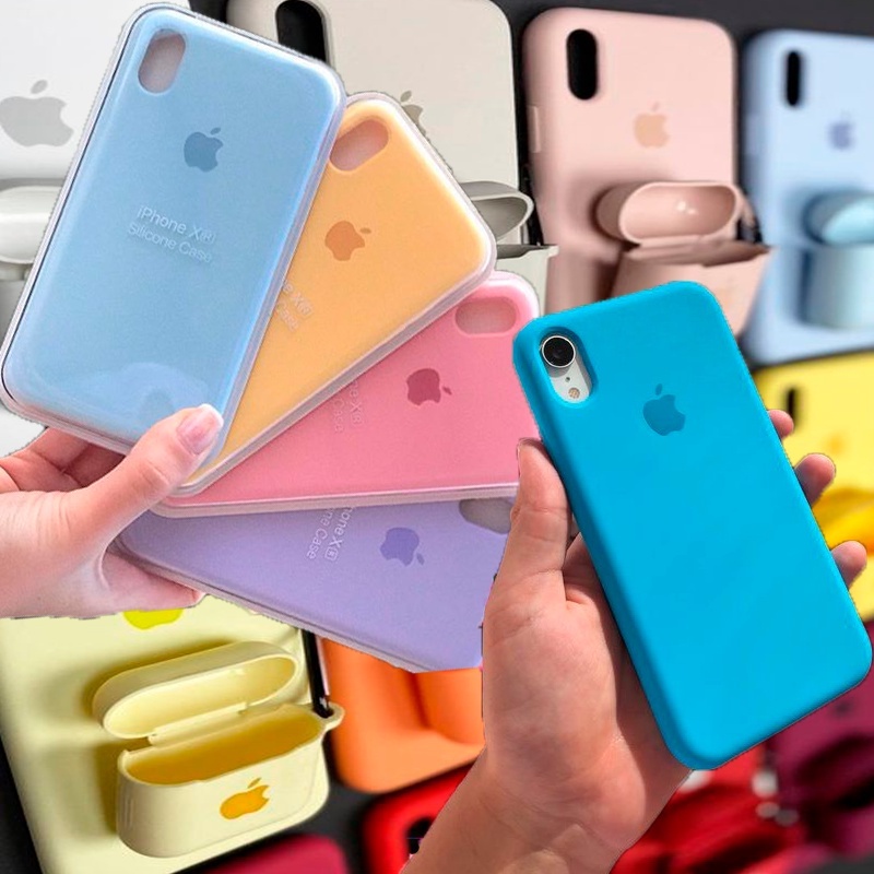 Capa Capinha Silicone IPhone 11,12,XR,X,XS vários modelos, Várias cores , Ótima qualidade