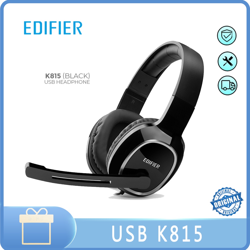 Edificador USB K815 Fone de ouvido para estudantes Fone de ouvido para estudantes Fone de ouvido para computador Microfone embutido