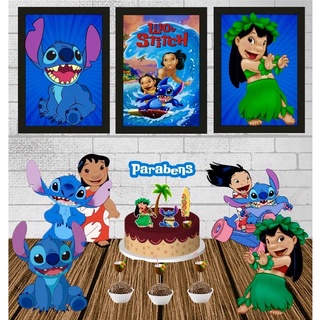 Kit Decoração para Festa Lilo e Stitch *LEIA A DESCRIÇÃO*