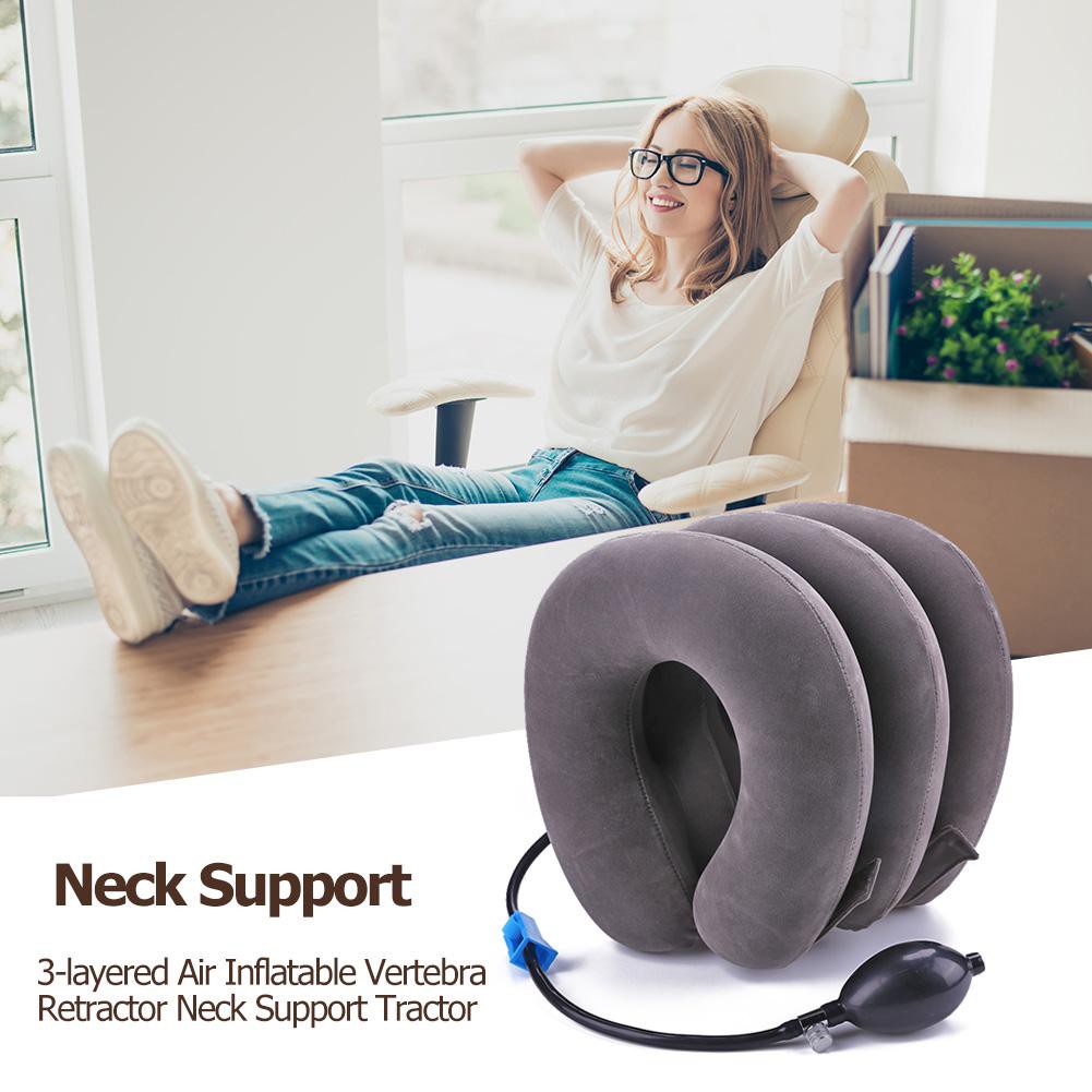 Affordable 3-layered Air Inflatable Vertebra Retractor Neck Support ...