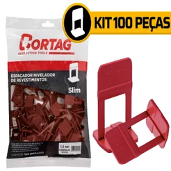 Nivelador Espaçador 100 Pçs 1,5mm Clips Piso Porcelanato
