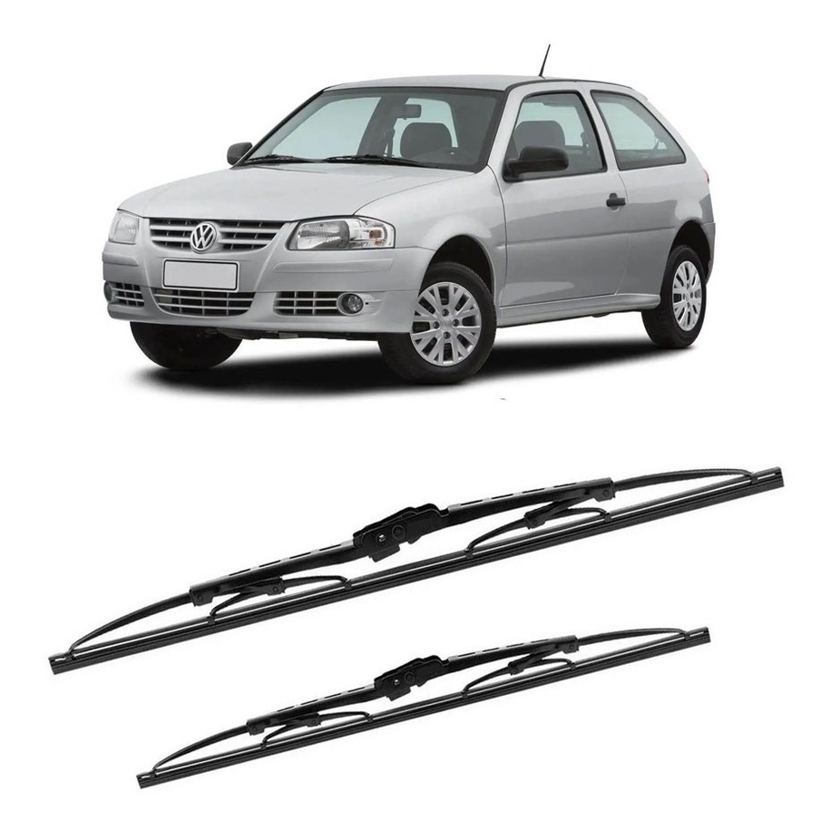 Par Palhetas De Ferro Limpador Vw Gol G4 2005 2006 2007 2008 2009