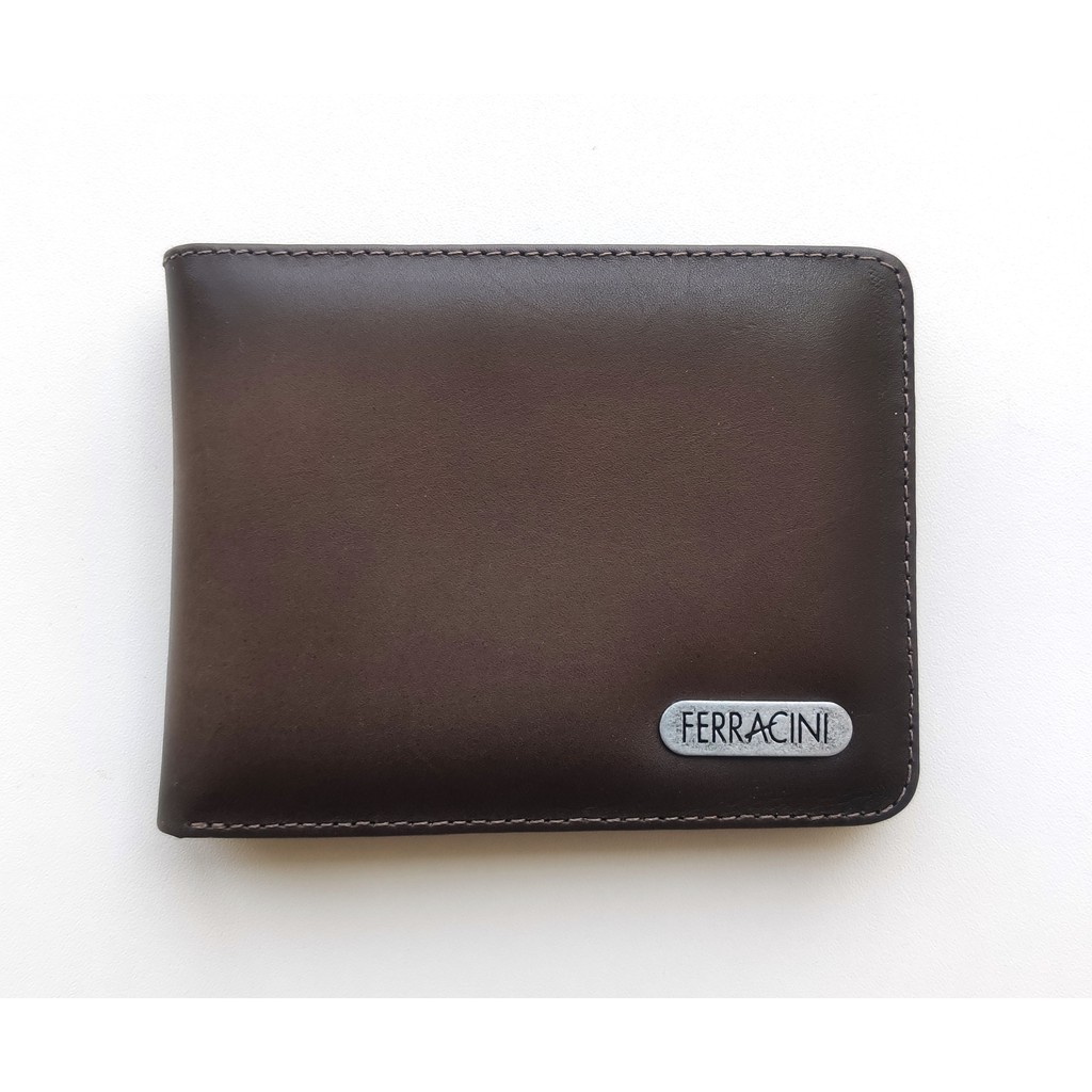 Carteira Masculina Ferracini De Couro Café Cfb013 ORIGINAL