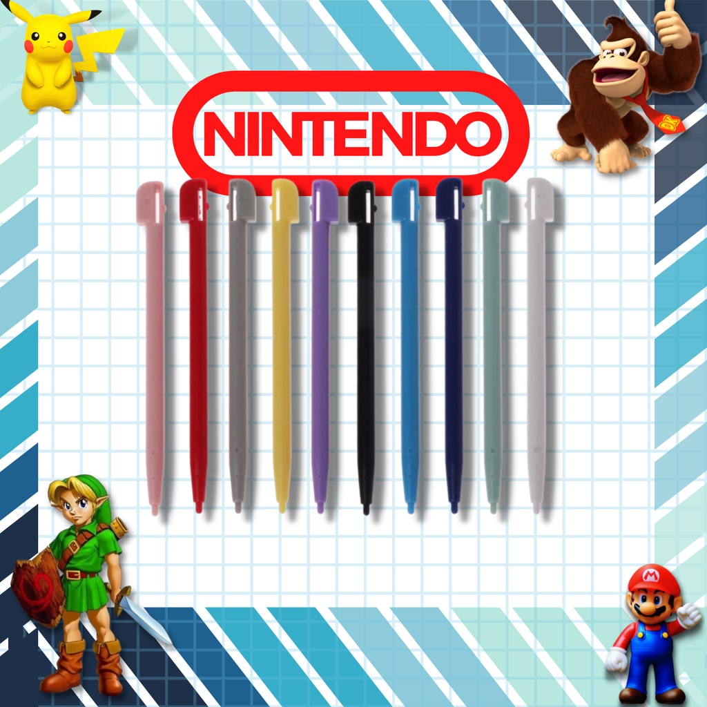 Nintendo DS caneta stylos varias cores + porta cartucho - Escorrega o Preço