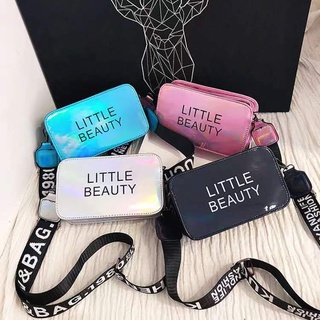 Bolsa Feminina transversal Holográfica Tendência Blogueira LITTLE BEAUTY quadrado promoção