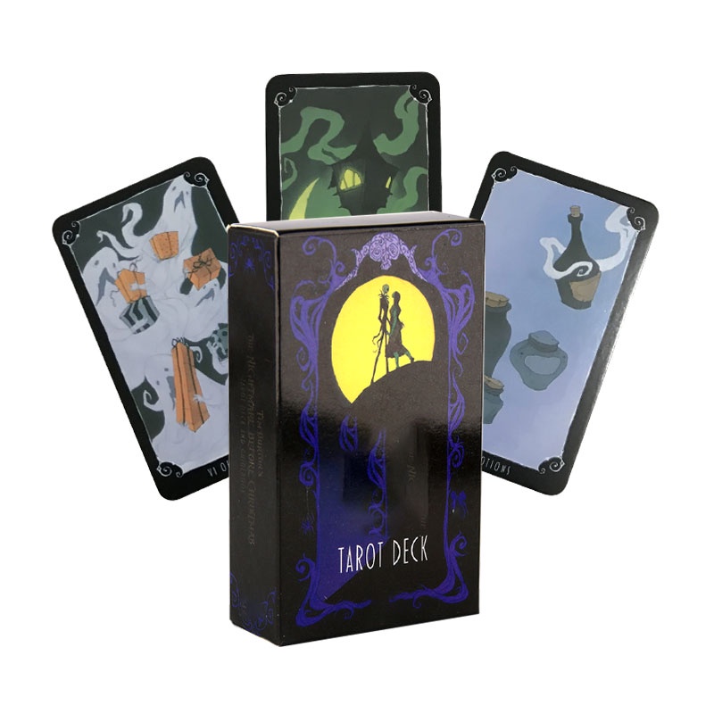 O Nightmare Antes De Cristo Tarot Mas Deck E Guiabook 78 Cartas Placa De Jogo De Cartão Divinação Tell Futuro Brinquedo