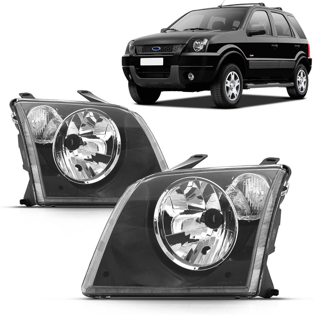 Par Farol Ecosport 2003 2004 2005 2006 2007 Mascara Negra