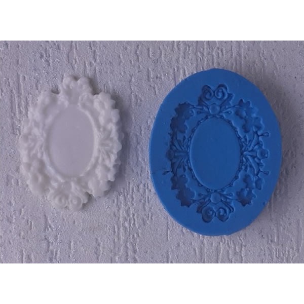 Molde de silicone Molduras 2560, 2555 (sabonetes, gesso, biscuit, cimento, argamassa, resina, velas e muito mais.)